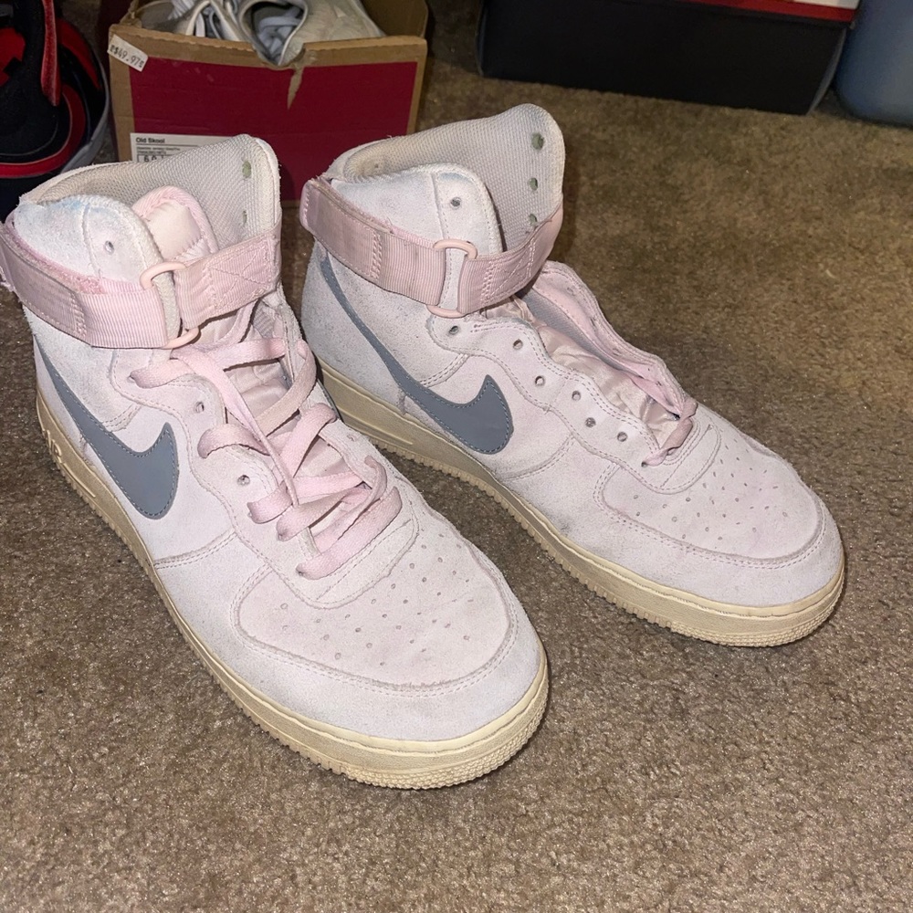 Nike Air Force 1 High Tops Mens Arctic Pink